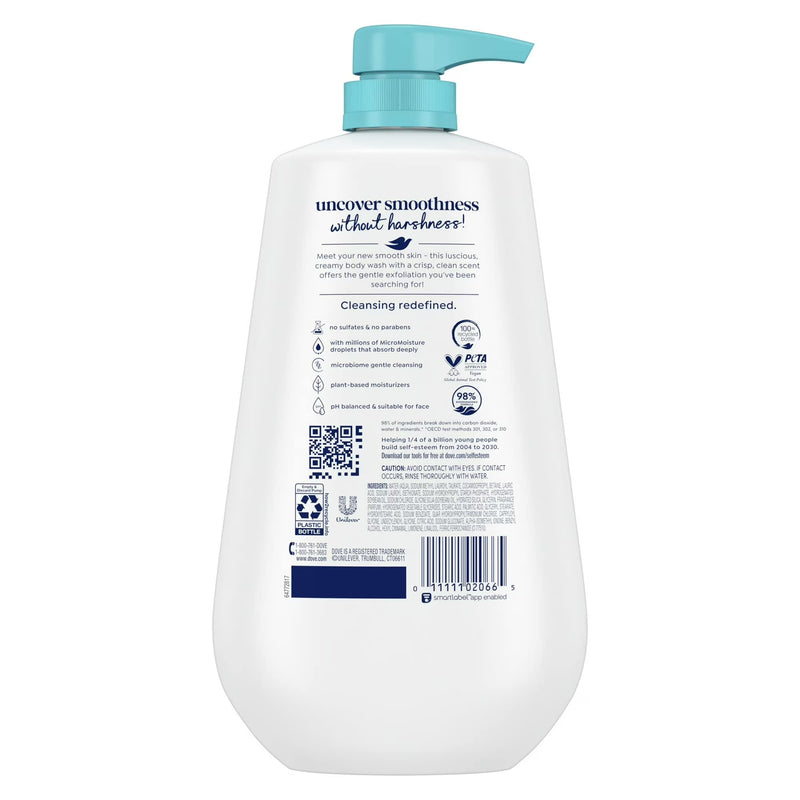 Dove Gentle Exfoliating Body Wash, Sea Minerals, 30.6oz