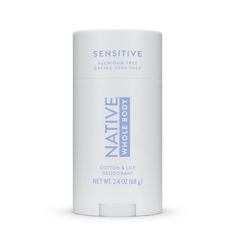 Native Whole Body Deodorant Stick, Cotton & Lily, 2.4oz