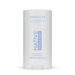 Native Whole Body Deodorant Stick, Cotton & Lily, 2.4oz
