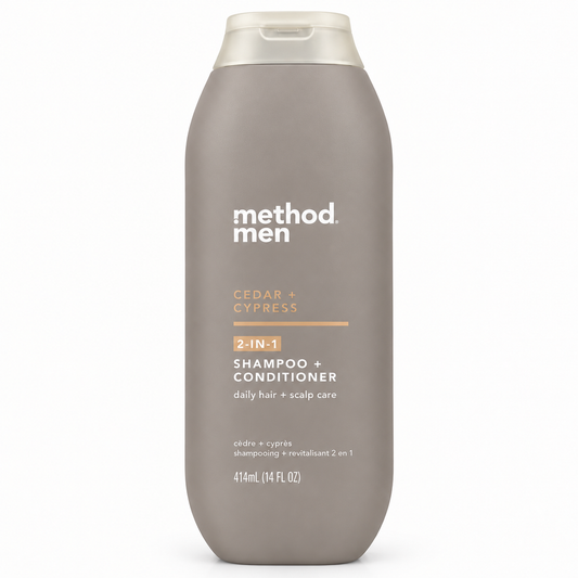 Method Men 2-in-1 Shampoo + Conditioner, Cedar + Cypress, 14 oz