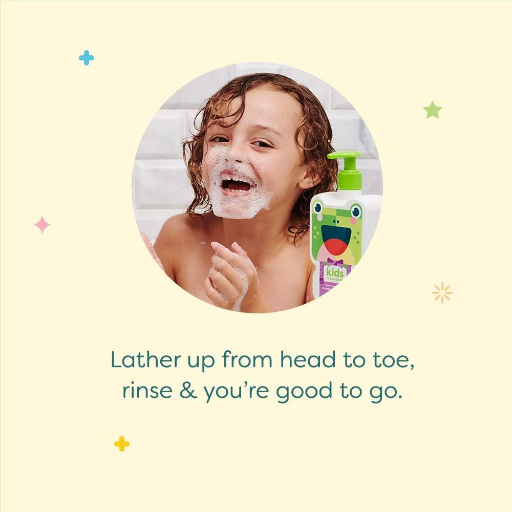 Kids by Babyganics Foaming Body Wash, Berry Berry, 14 oz -