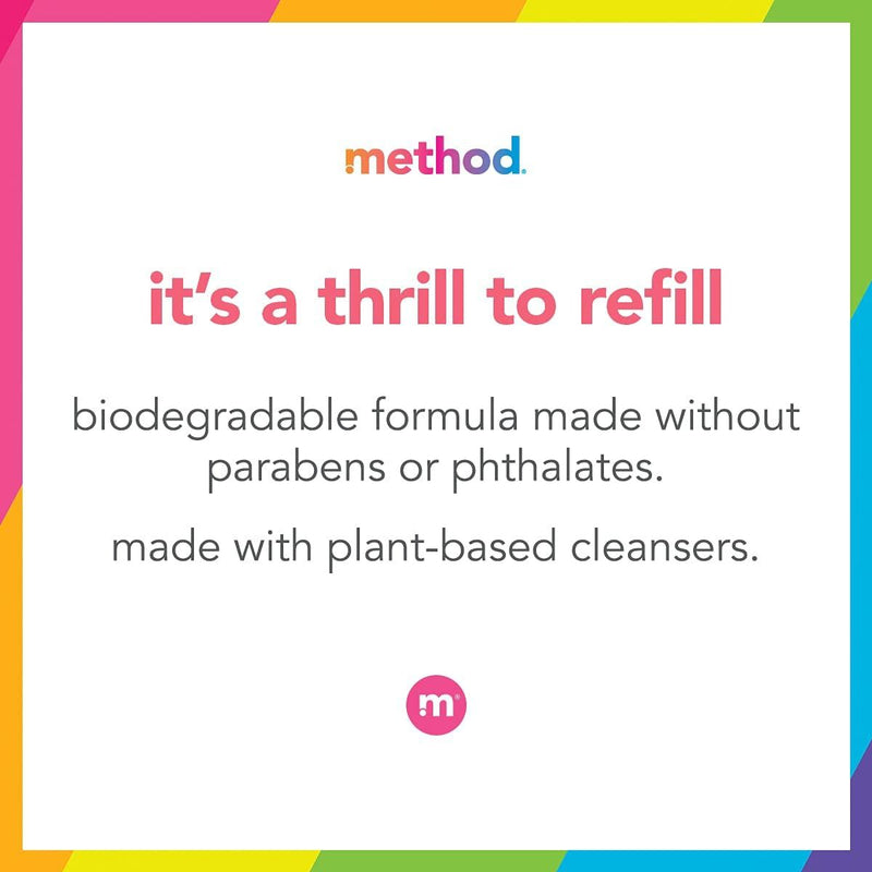 Method Foaming Hand Wash Refill, Vanilla + Raspberry, 28 Oz