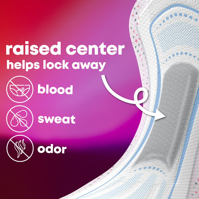 U by Kotex Balance Ultra Thin Pads with Wings, Heavy, 32 Count