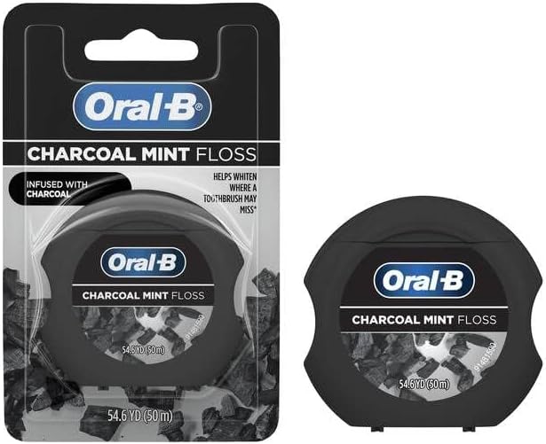 Oral-B Charcoal Mint Dental Floss, 54.6 YD (50ml)