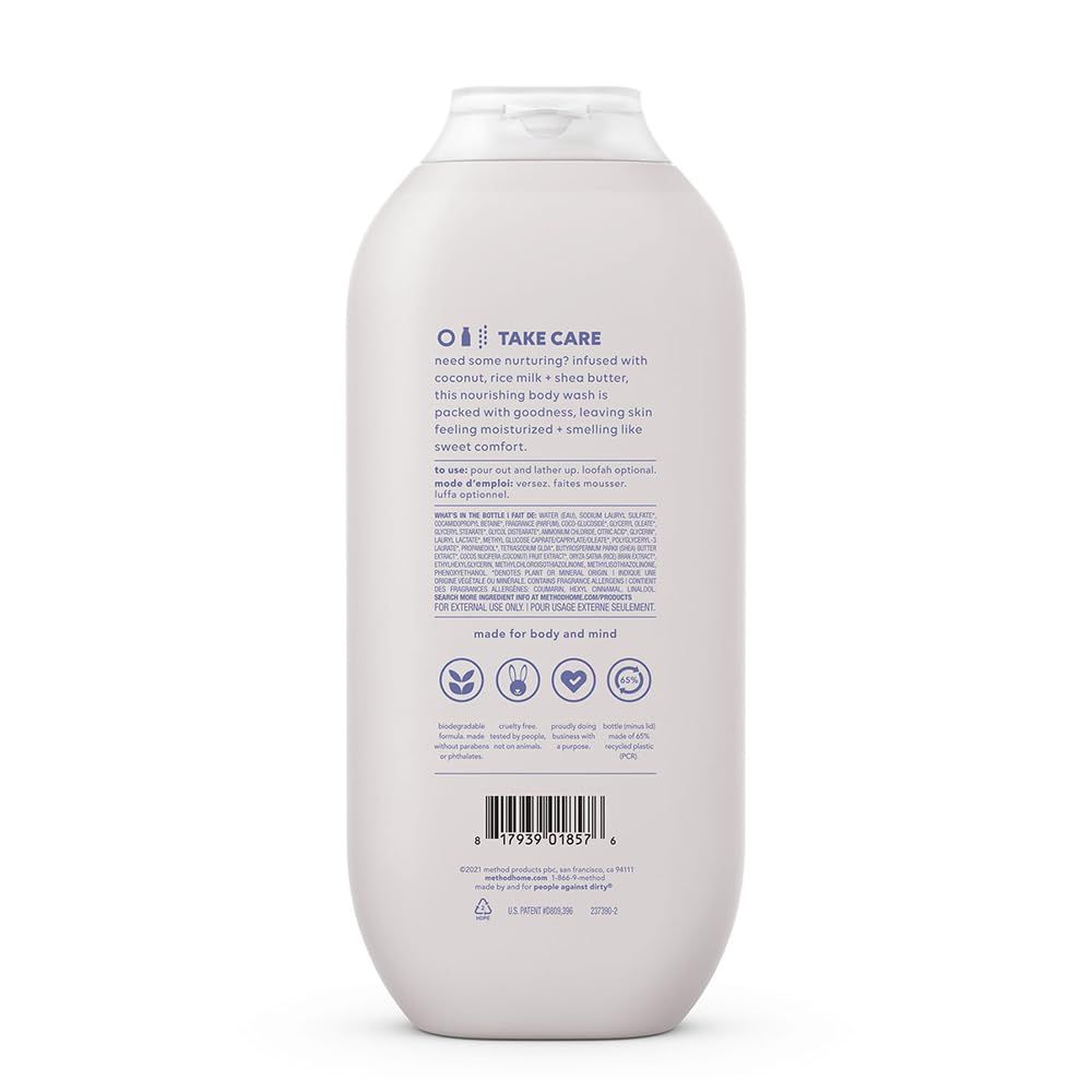 Method Body Paraben & Phthalate Free Body Wash, Simply Nourish, 18 fl oz -
