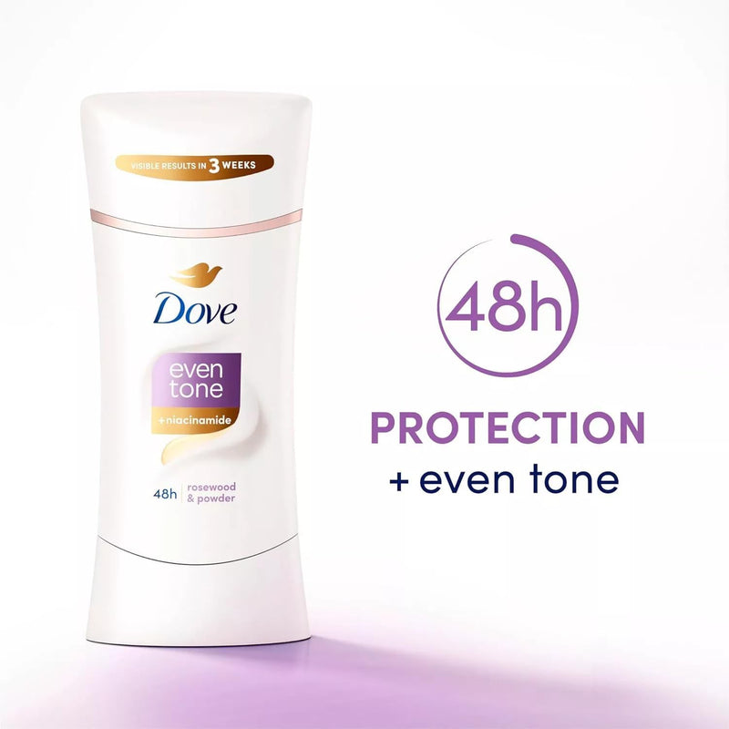 Dove Even Tone Antiperspirant Deodorant, Rosewood & Powder, 2.6oz