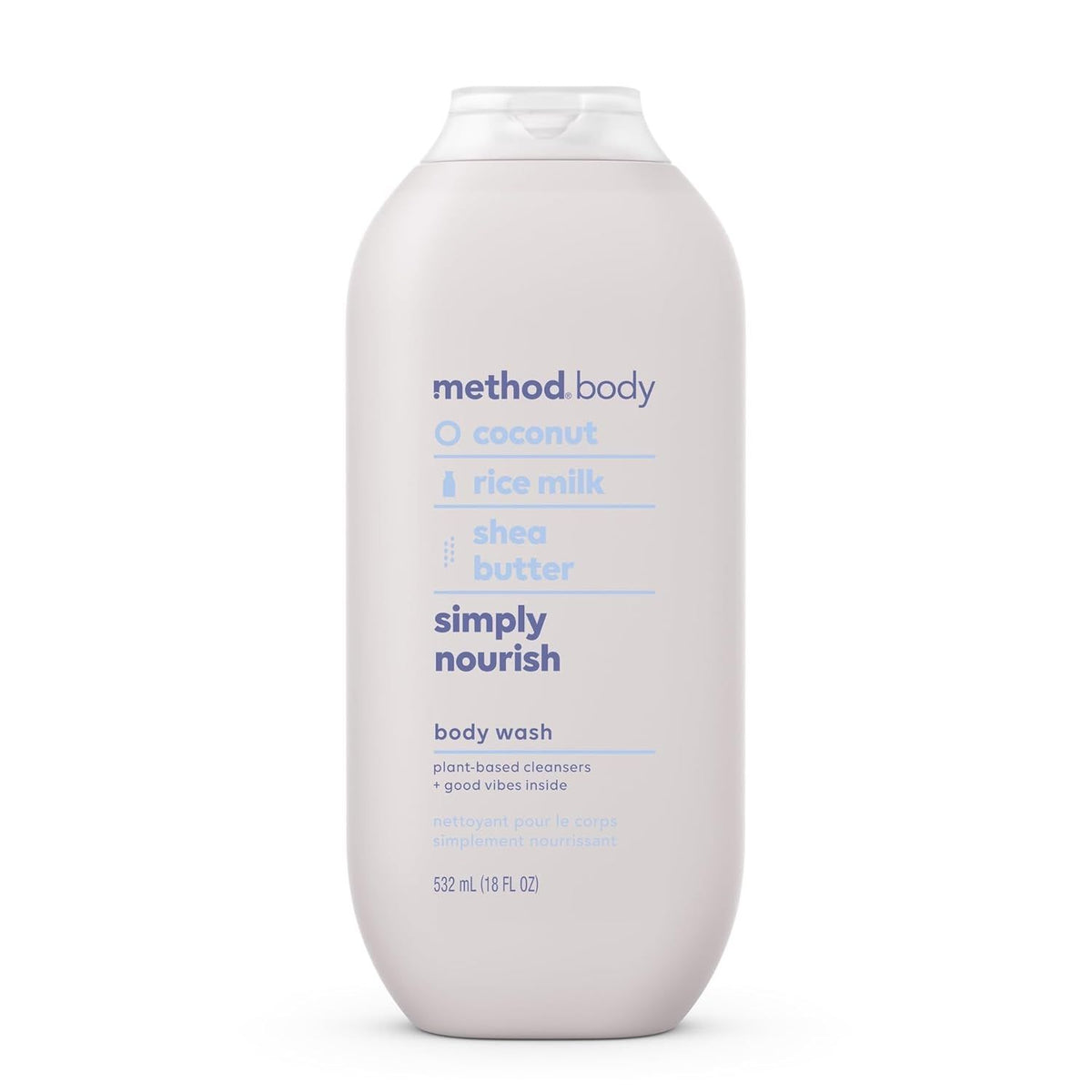 Method Body Paraben & Phthalate Free Body Wash, Simply Nourish, 18 fl oz -