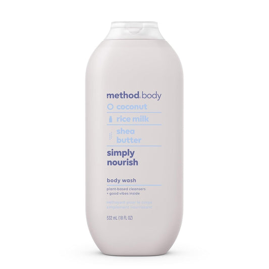Method Body Paraben & Phthalate Free Body Wash, Simply Nourish, 18 fl oz