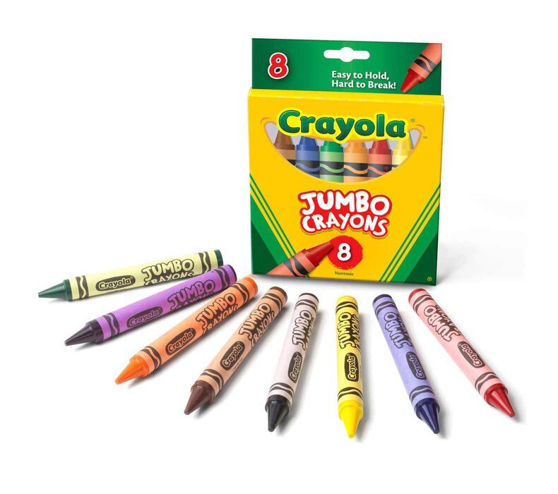Crayola Jumbo Classic Colors Crayons, 8 Count