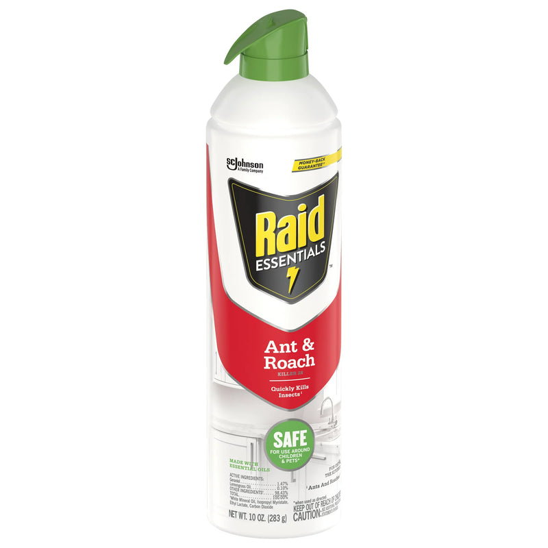 Raid Essentials Ant & Roach Killer 28 Aerosol Spray, 10 Oz