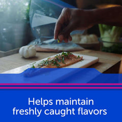 Ziploc 2 Gallon Freezer Bags, Easy To Open, 10 Count ( 13" x 15" )