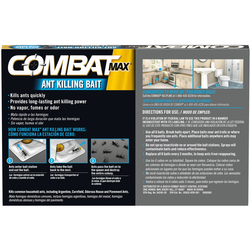 Combat Max Ant Killing Bait Stations, 6 Count