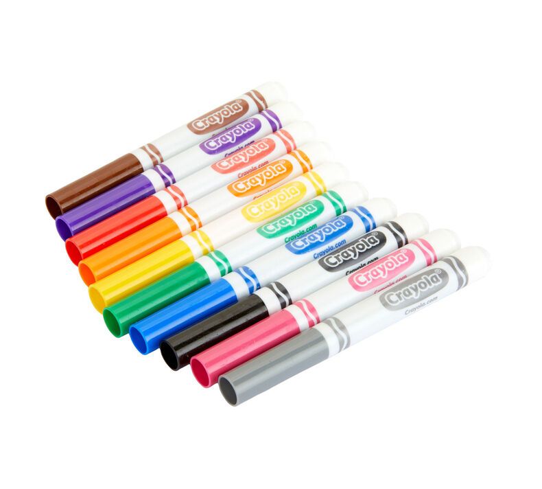 Crayola Classic Colors Broad Line Markers, 10 Count