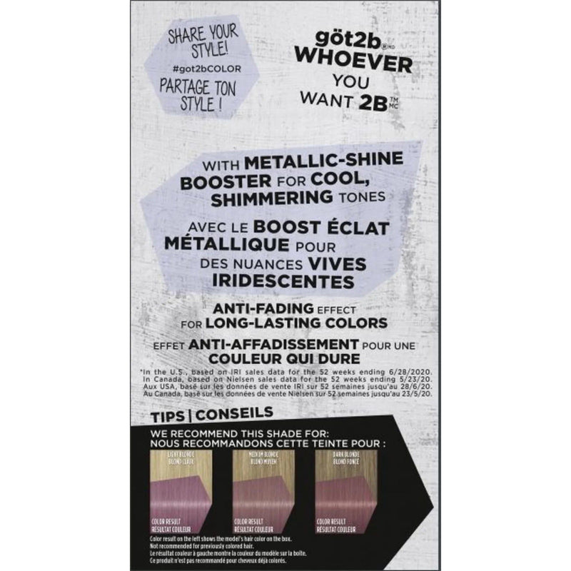 Got2b Metallics Permanent Hair Color, M84 Sakura Pink