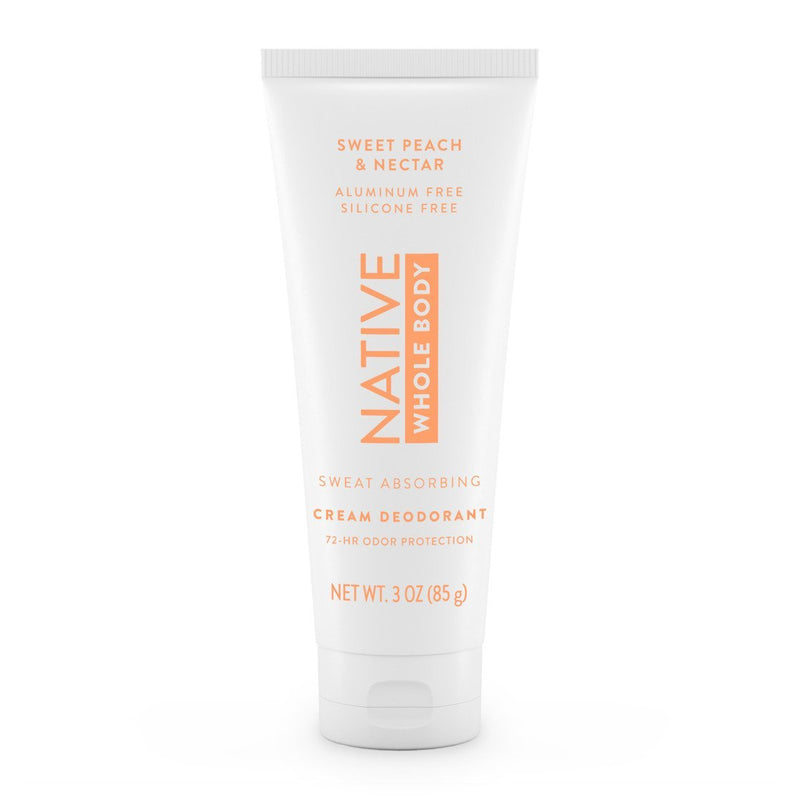 Native Whole Body Deodorant Cream, Sweet Peach & Nectar, 3oz