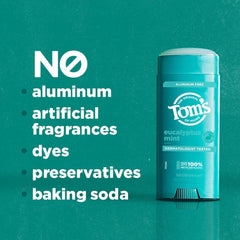 Tom's of Maine Deodorant, Eucalyptus Mint, 3.25oz