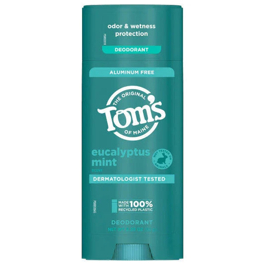 Tom's of Maine Aluminum Free Deodorant, Eucalyptus Mint, 3.25oz -