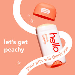 Hello Aluminum-Free Deodorant, Peach Sparkle, 2.6oz