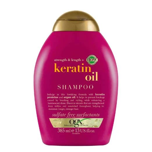 OGX Strength & Length + Keratin Oil Anti-Breakage Shampoo, 13 Oz