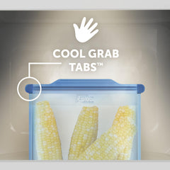 Ziploc Endurables Small Pouch, Reusable Silicone Bags, 8oz