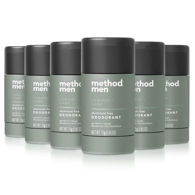 Method Men Aluminum Free Deodorant Stick, Juniper + Sage, 2.65 oz