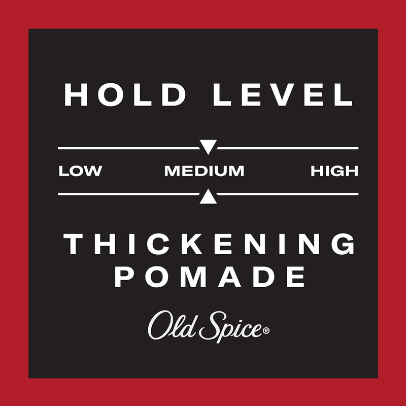 Old Spice Thickening Pomade with Biotin, Medium Hold, Low Shine, 2.22oz
