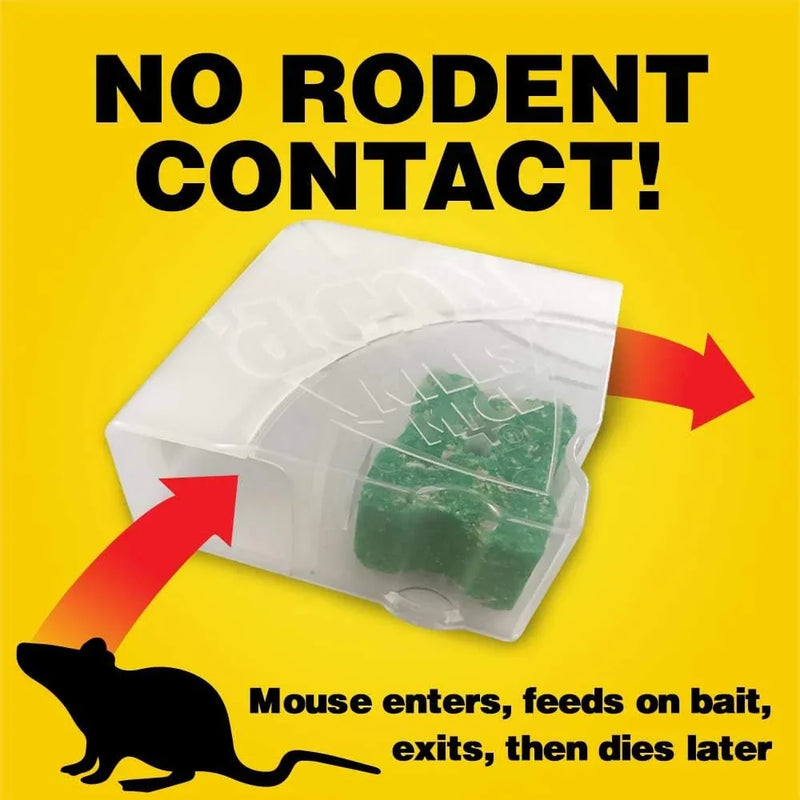 d-Con Disposable Bait Station for Home Mice, 0.5 Oz, 3-Count