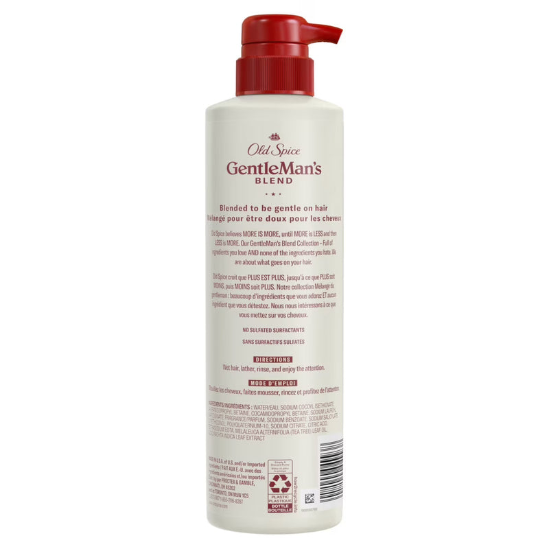 Old Spice Gentleman’s Blend 2-in-1 Scalp Refresh Shampoo + Conditioner, Tea Tree & Neem Oil, 14.8oz