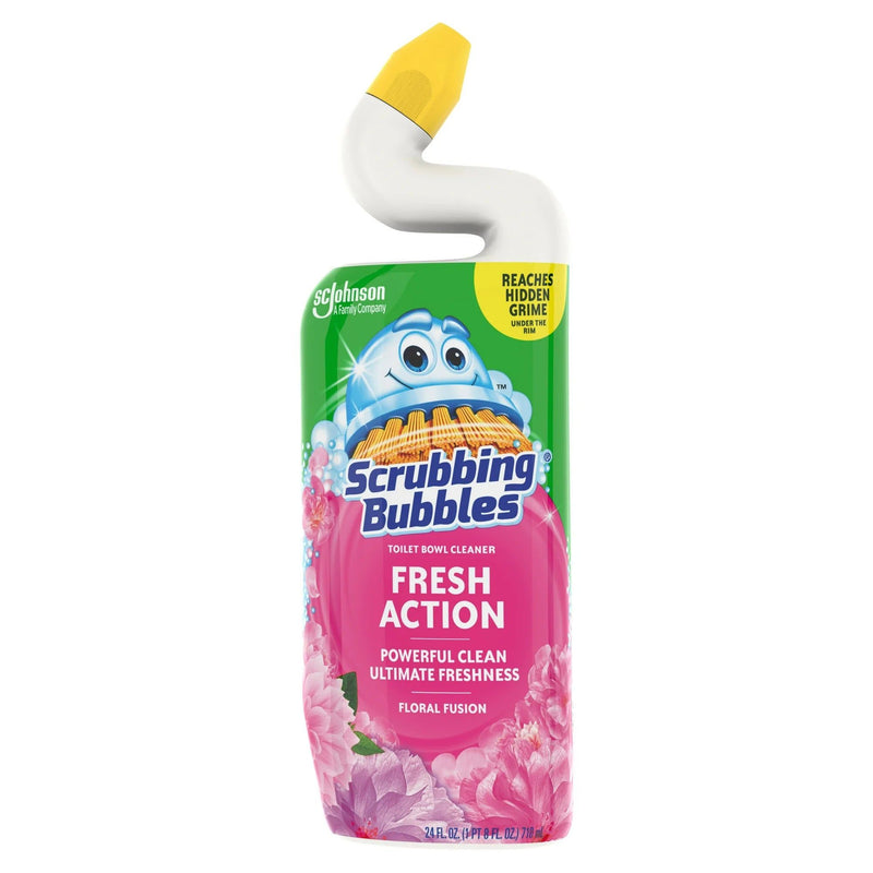 Scrubbing Bubbles Fresh Action Toilet Bowl Cleaner, Floral Fusion, 24 Oz
