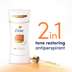 Dove Even Tone Antiperspirant Deodorant, Apple Blossom & Mango Butter, 2.6oz