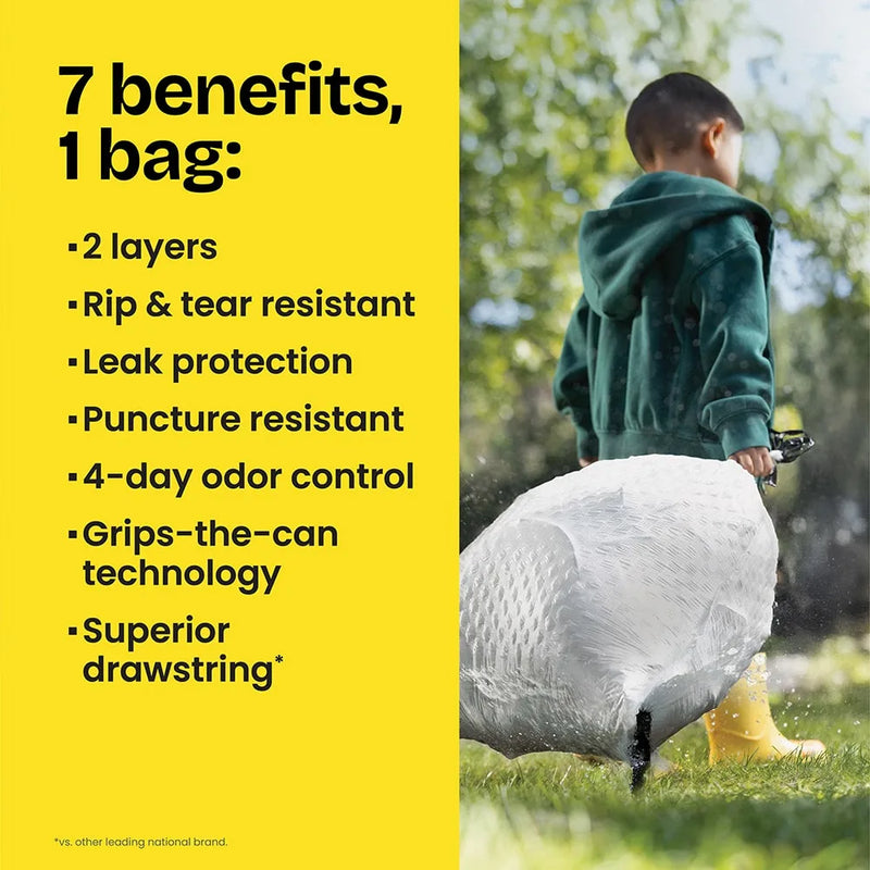 Glad ForceFlex Tall Trash Bags, Gain Febreze Lemon Zest Scent, 13 Gallon, 22 Count