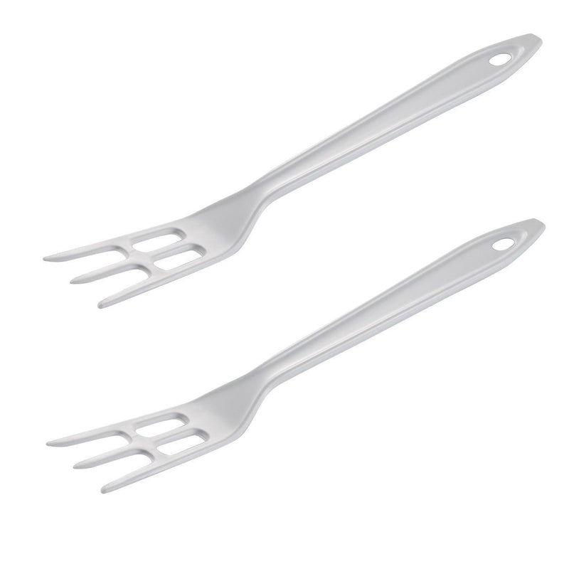 Hutzler Reinforced Nylon Waffle Cooking Fork, White - 2 Pack