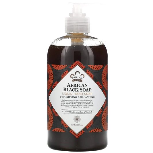Nubian Heritage African Black Liquid Hand Soap, 12.3 fl oz -