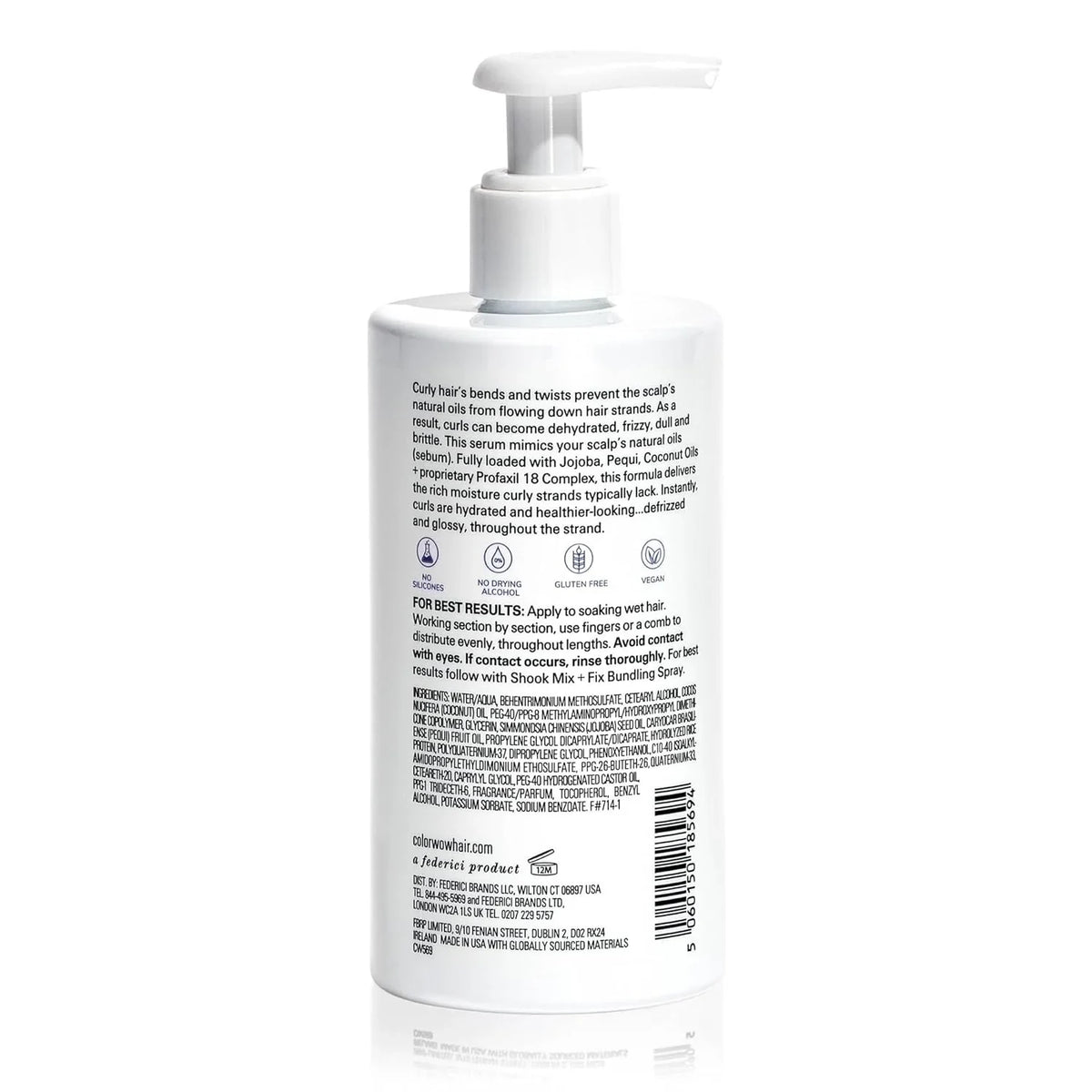 Color Wow Curl Wow Flo-Etry Vital Natural Curly Hair Serum, 10 oz, image 2