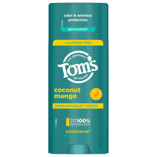 Tom’s of Maine Aluminum Free Deodorant, Coconut Mango, 3.25oz -