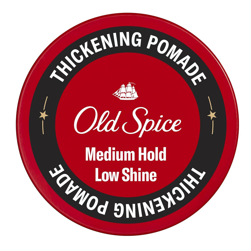 Old Spice Thickening Pomade with Biotin, Medium Hold, Low Shine, 2.22oz