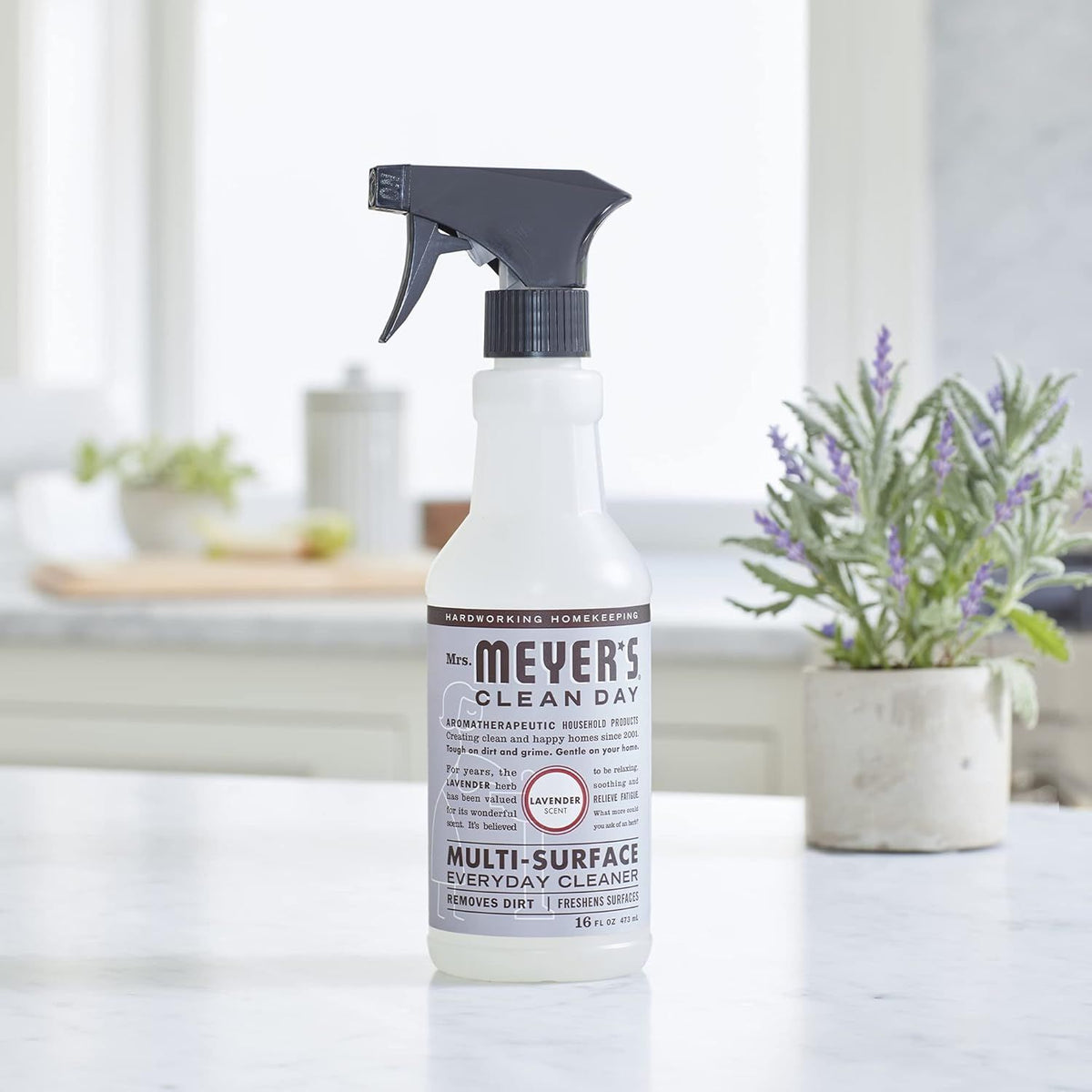 Mrs. Meyer's Multi-Surface Everyday Cleaner Spray, Lavender, 16 Fl oz -
