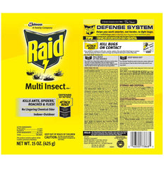 Raid Multi Insect Killer, Kills Ants, Spiders, Roaches and Flies, 15 Oz
