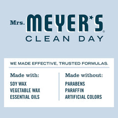 Mrs. Meyer's Soy Candle, Snowdrop, 2.9oz