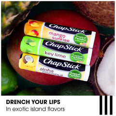 ChapStick Tropical Paradise Collection 3 Count Variety Pack: Aloha Coconut, Key Lime, Mango Sunrise