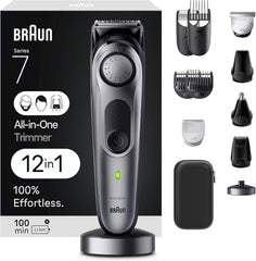Braun Series 7 All-in-One Trimmer, 12-in-1 Men's Grooming Kit