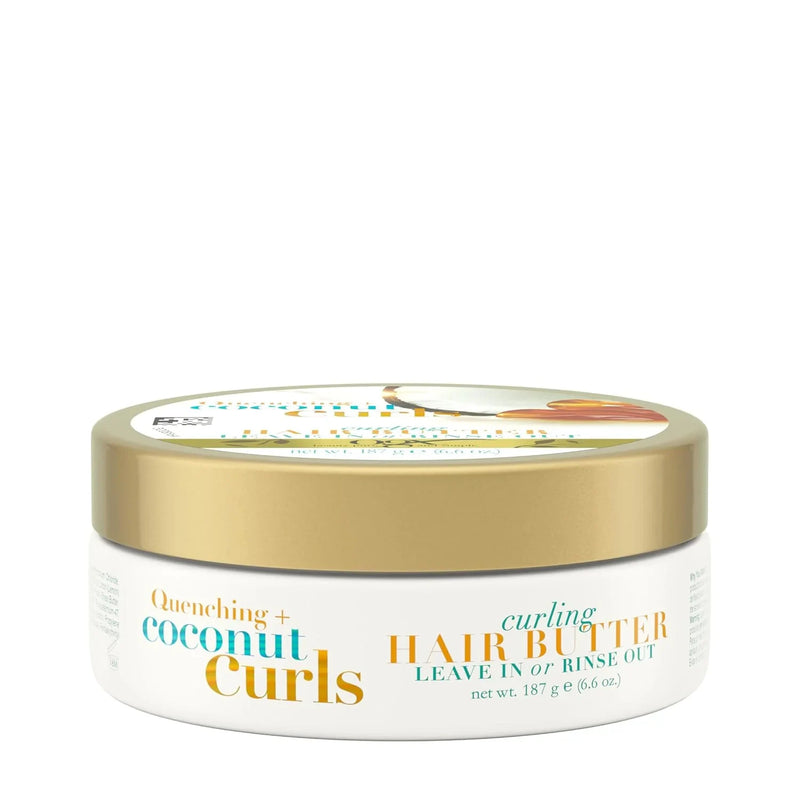 OGX Quenching+ Coconut Curls Curling Hair Butter, 6.6 Oz