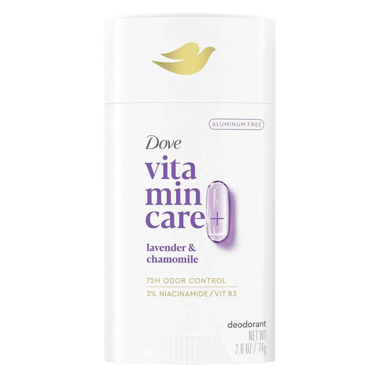 Dove VitaminCare+ Deodorant Stick, Lavender & Chamomile, 2.6oz -