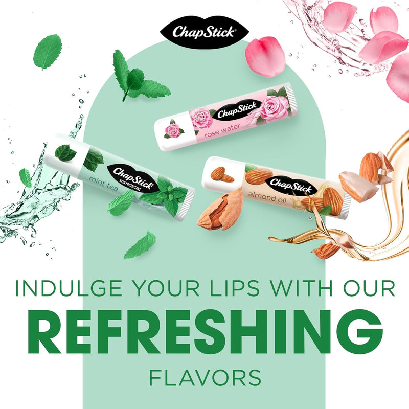 ChapStick Spa Collection 3 Count Variety Pack: Rose Water, Almond, Mint Tea
