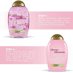 OGX Heavenly Hydration Cherry Blossom Shampoo & Conditioner Set, 13oz