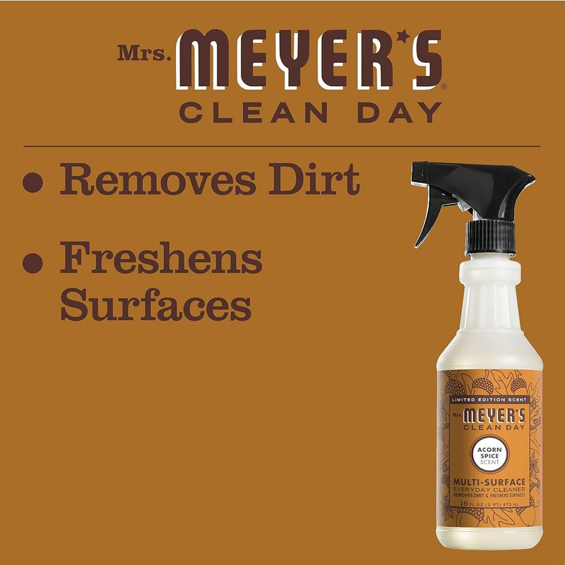 Mrs. Meyer's Limited Edition Multi-Surface Everyday Cleaner Spray, Acorn Spice, 16 Fl oz