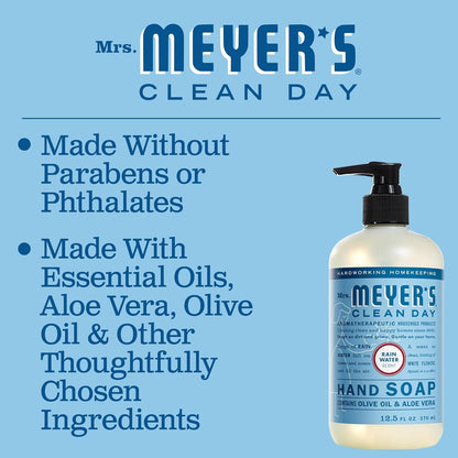 Mrs. Meyer's Clean Day Liquid Hand Soap, Rain Water, 12.5 oz -