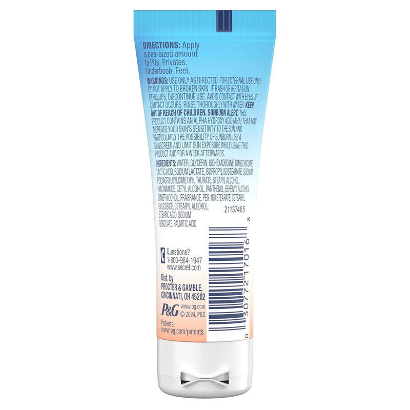 Secret Whole Body Deodorant Travel Size Trial Pack, Peach & Vanilla Blossom, 3 Count