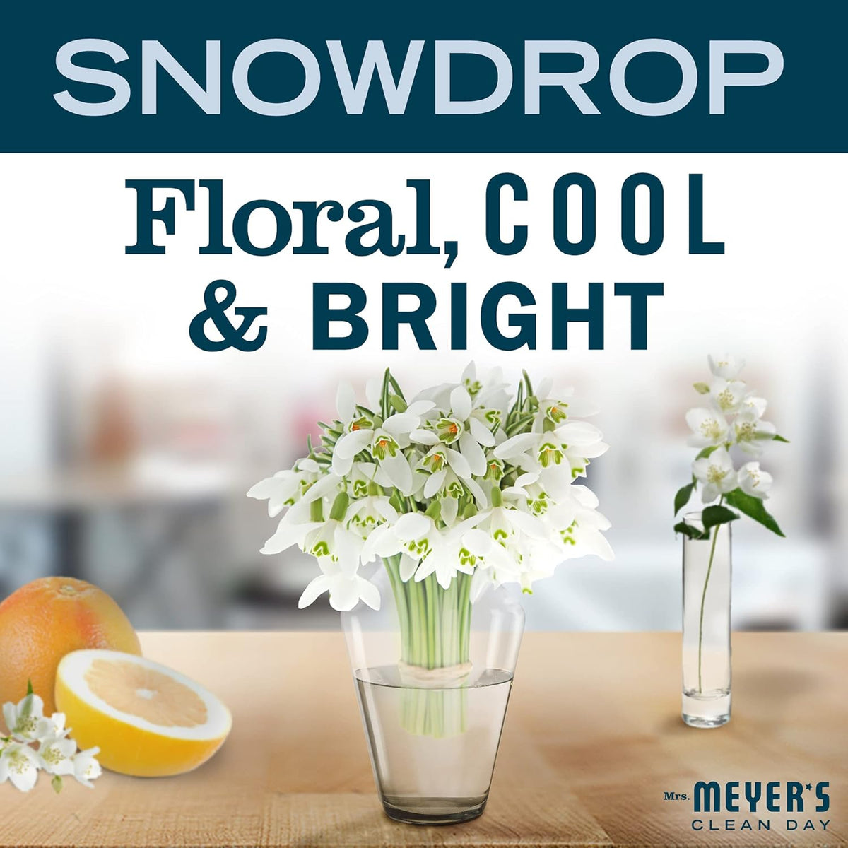 Mrs. Meyer's Soy Candle, Snowdrop, 2.9oz -