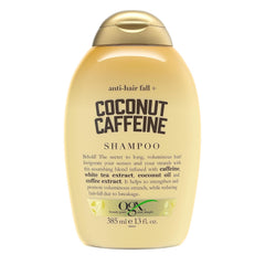 OGX Anti-Hair Fall + Coconut Caffeine Strengthening Shampoo & Conditioner Set, 13 Oz Ea